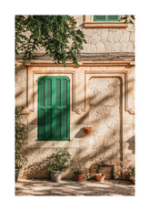 Green Window Print