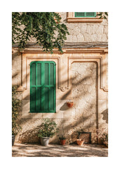 Green Window Print