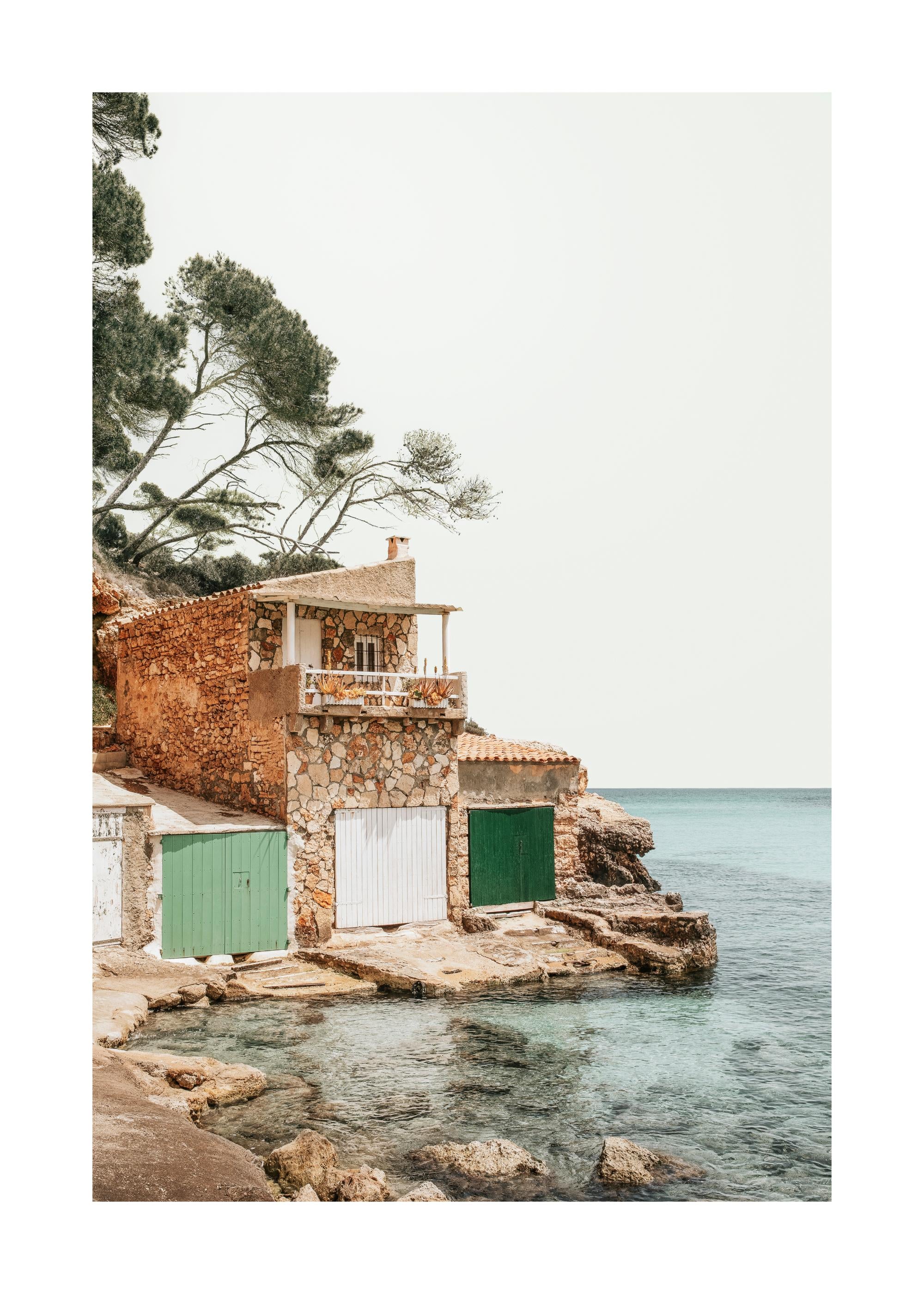 Mediterranean Boat House Print