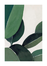 Gouache Leaves Print