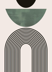 Mid Century Green No2 Print