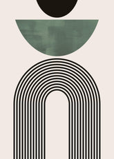 Mid Century Green No2 Print