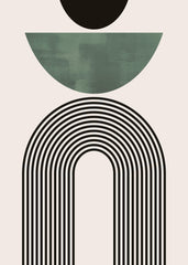 Mid Century Green No2 Print