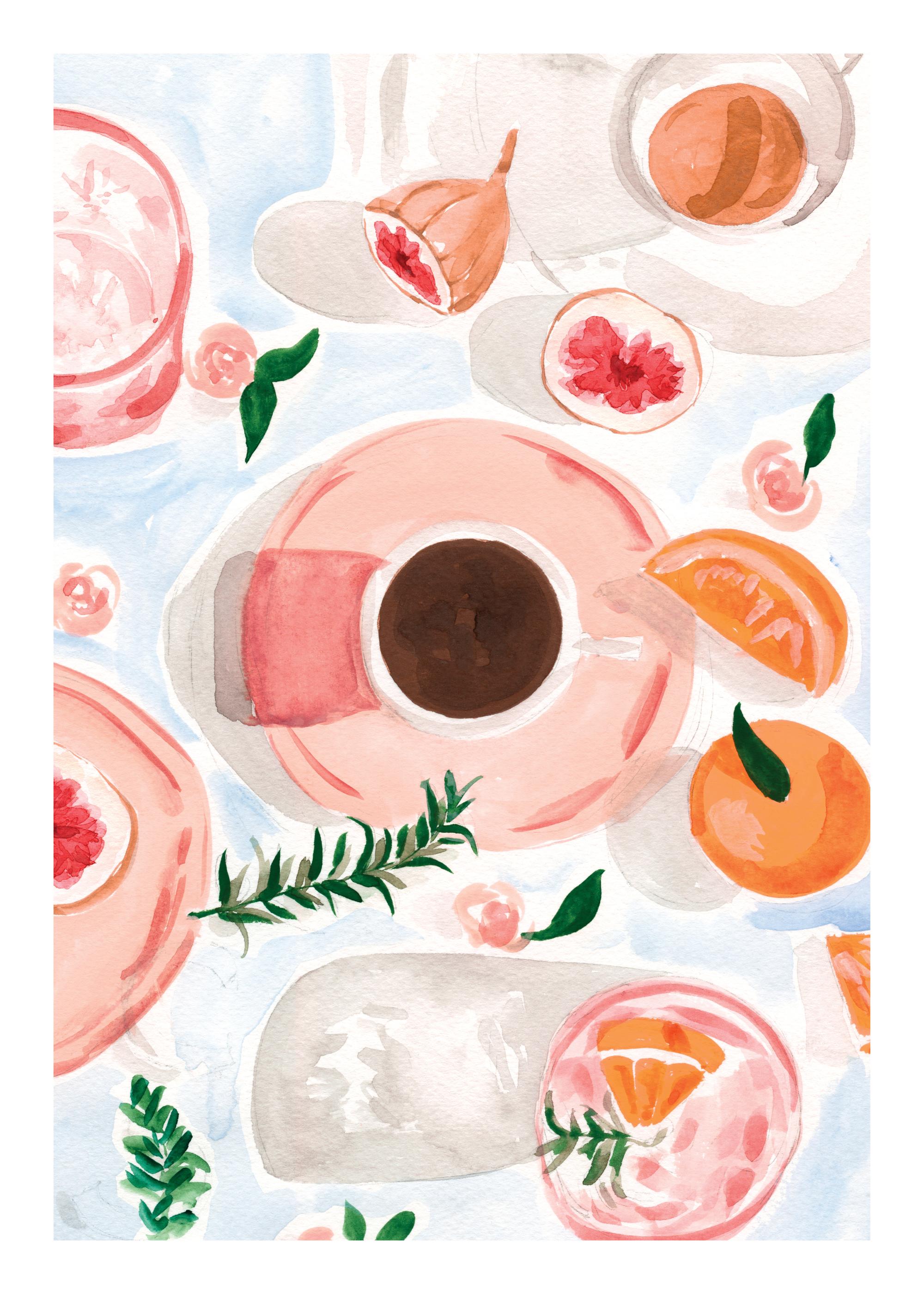 Sabina Fenn - Still Life with Coffee Print