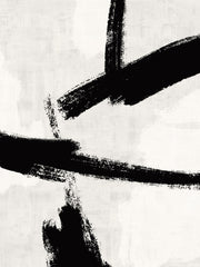Black Brush Strokes No2 Print