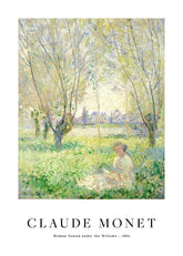 Monet - Woman Seated under the Willows Print