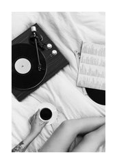 Vinyl Player Morning Print