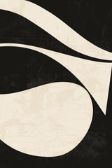 Black and Beige Centerpiece No1 Print