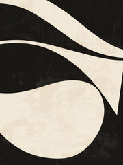 Black and Beige Centerpiece No1 Print