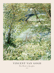 Van Gogh - River Bank in Springtime Print