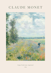 Monet - Poppy Fields near Argenteuil Print