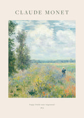 Monet - Poppy Fields near Argenteuil Print