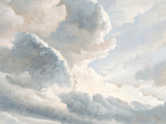 Simon Denis - Study of Clouds with a Sunset near Rome Print