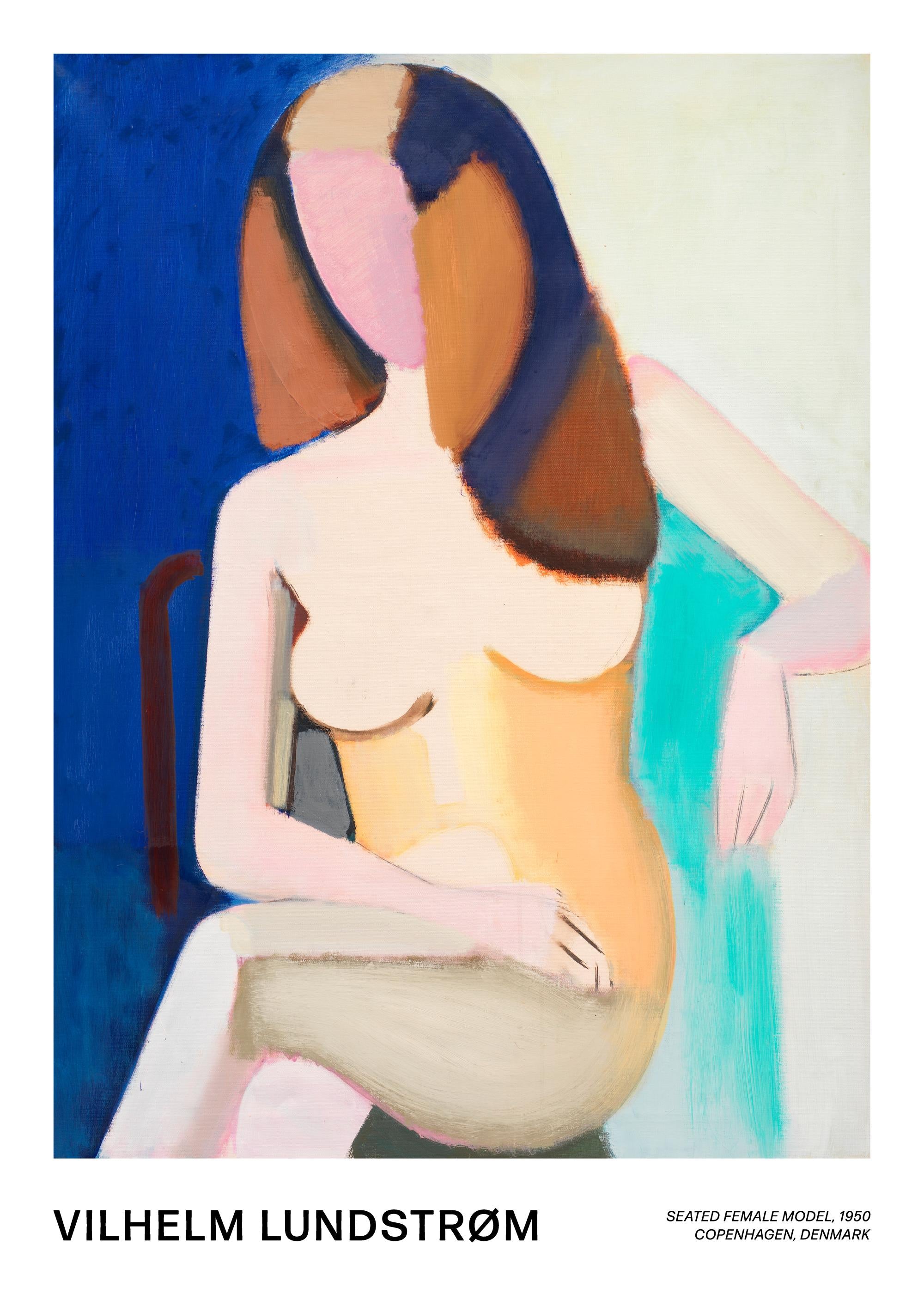 Vilhelm Lundstrøm - Seated Female Model Print