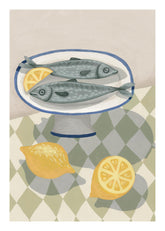Sardines with Citrus Print