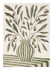 Olive Branches in Vase Print