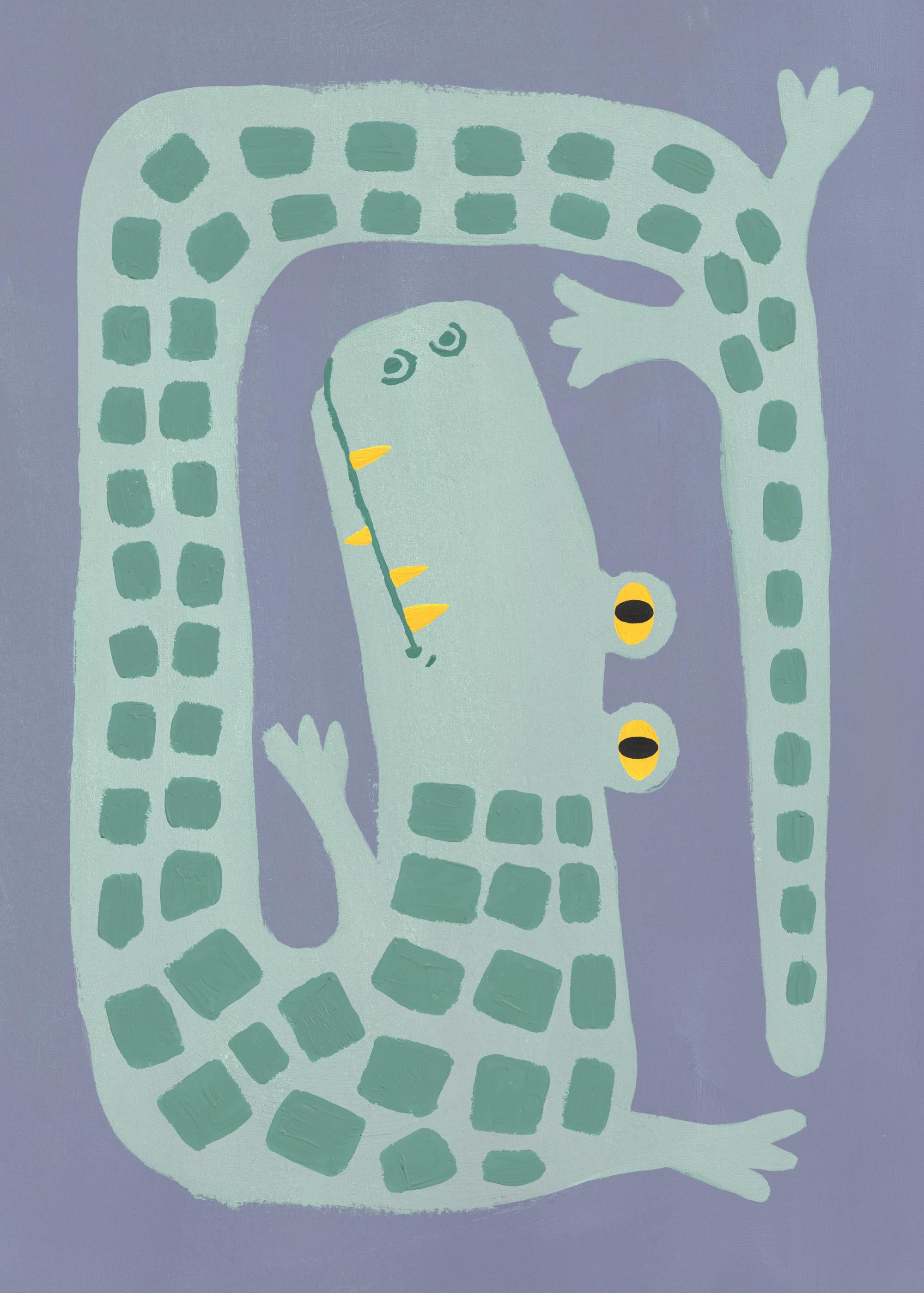 Crooked Crocodile Print