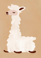Lazy Lama Print