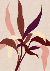Linen Leaves Print