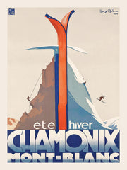 Chamonix Vintage Print