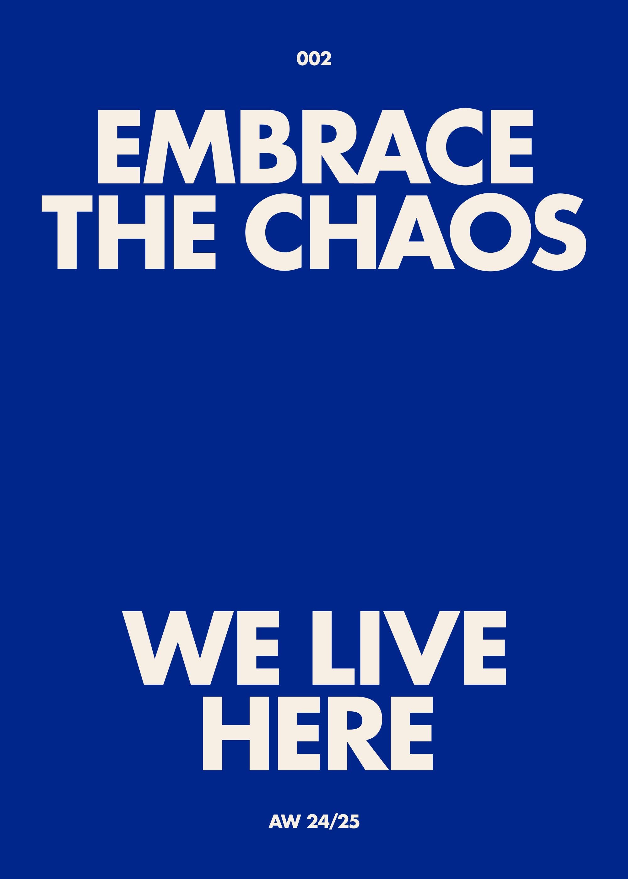 Embrace the Chaos Print