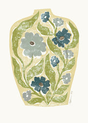 Linocut Vase Print