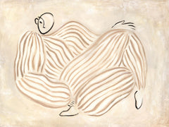 Figure in Beige Print