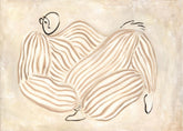Figure in Beige Print