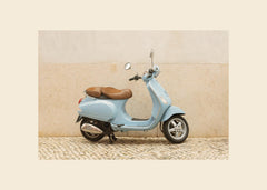 Blue Vespa Print