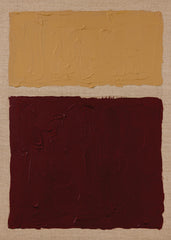 Ochre Versus Oxblood Print