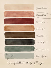 Palette for Study of Venice Print