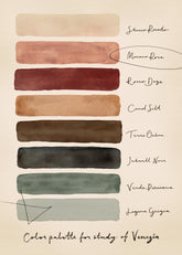 Palette for Study of Venice Print