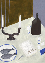 Isabelle Vandeplassche - Still Life with Fish Print