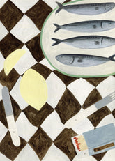 Isabelle Vandeplassche - Table Cloth with Matches Print