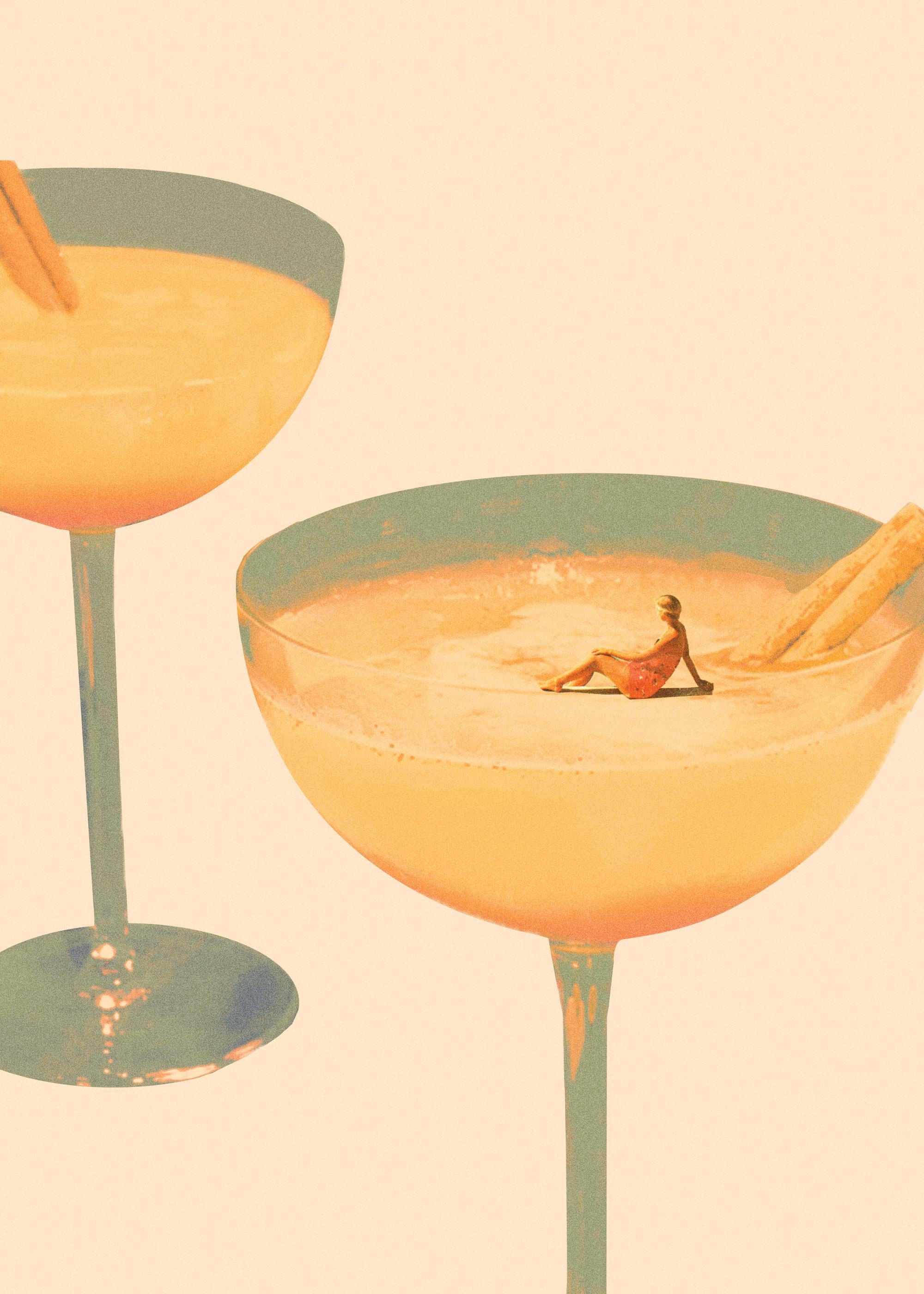 Maarten Leon - Holiday in a Glass No1 Print