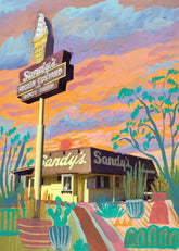 Eleanor Baker - Sandy’s in Austin Print