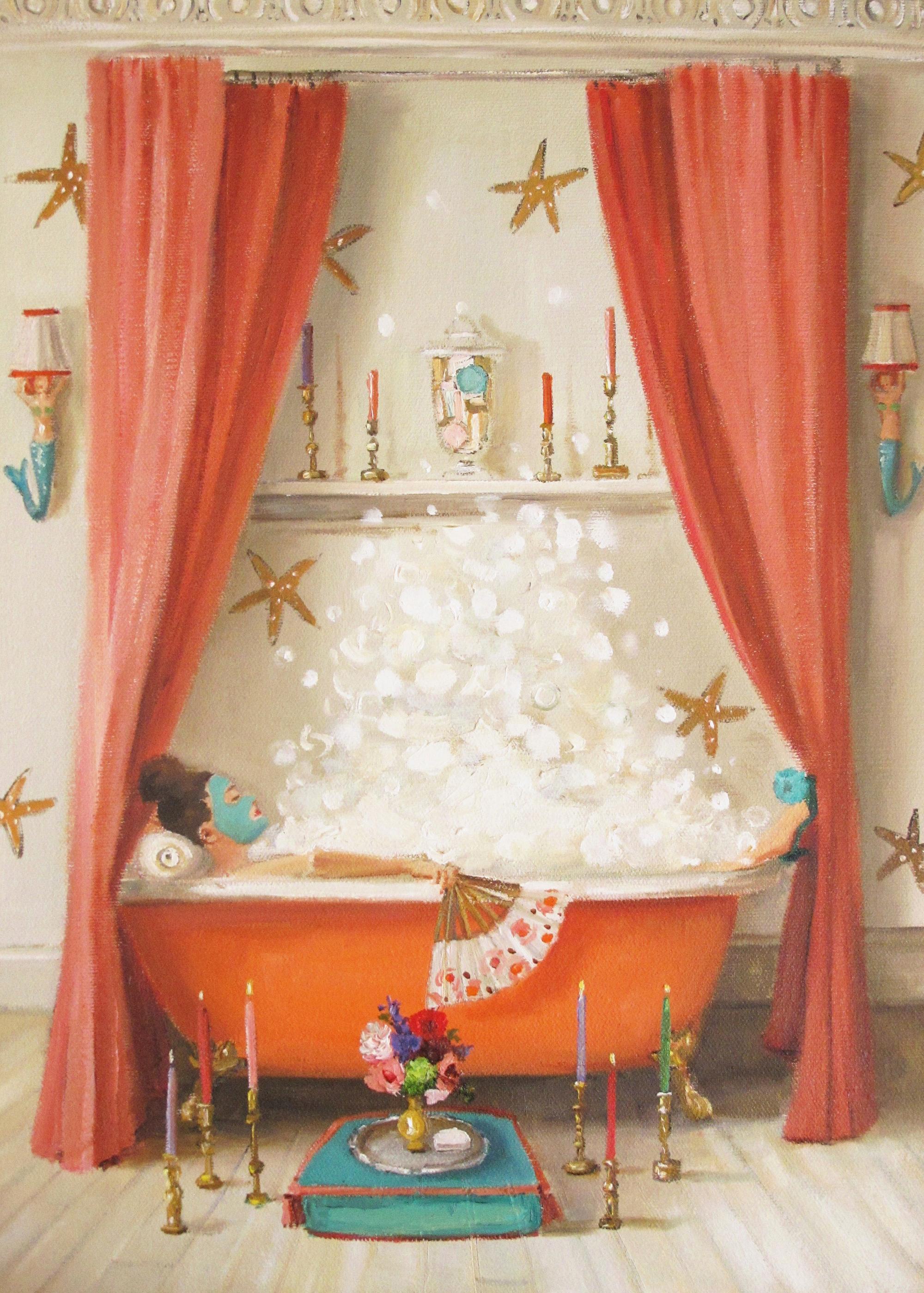 Janet Hill - Princess Edwina Takes A Bath Print