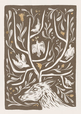 Antler Garden Print
