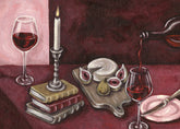 Bordeaux Table Print