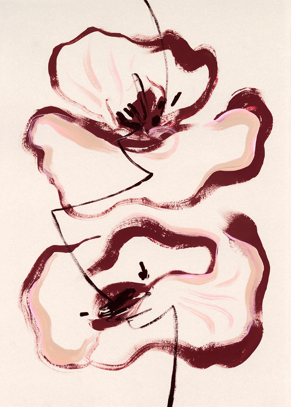 Floral Lines Print