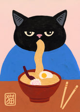Meowmen Dinner Print