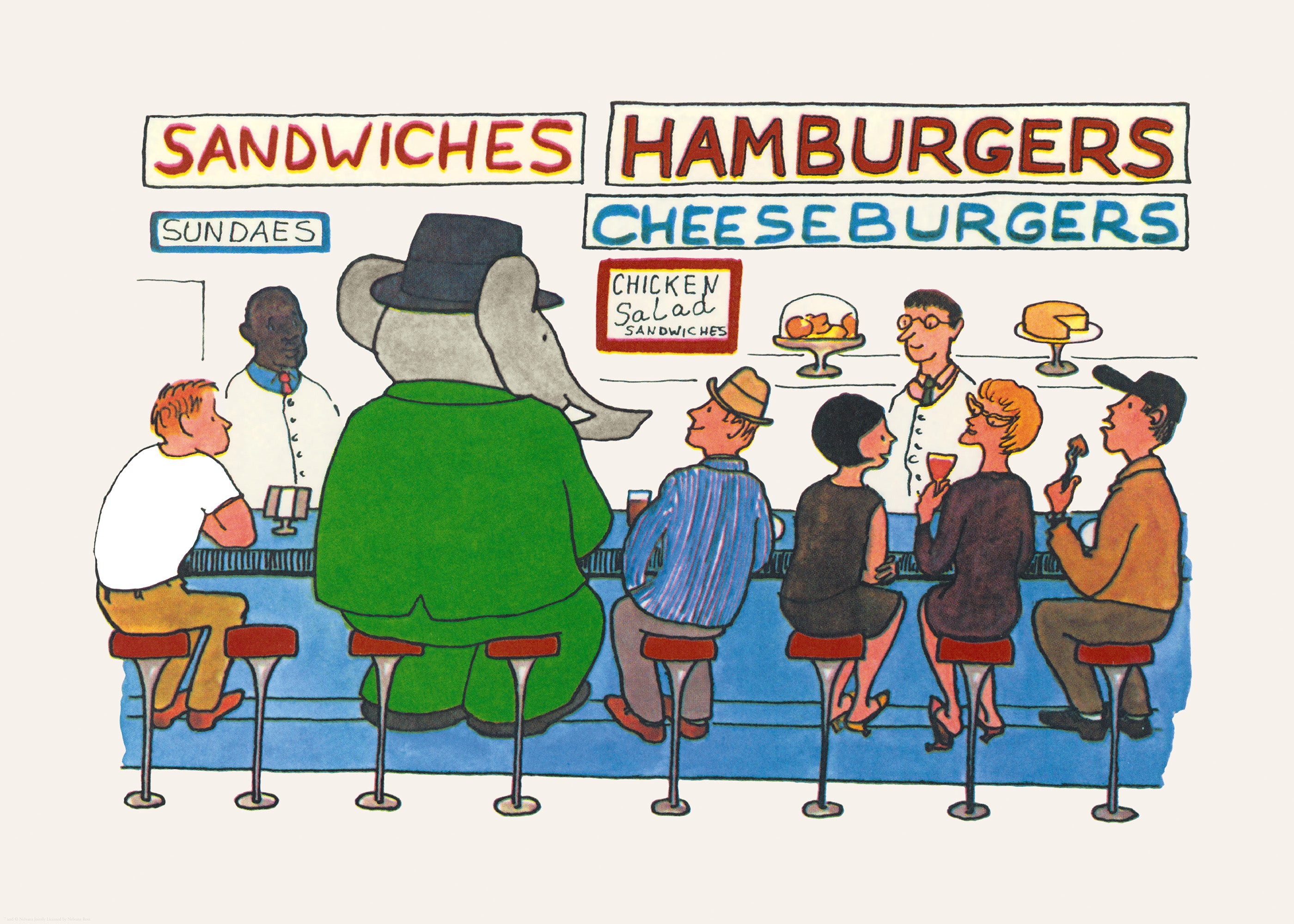 Babar - Babar Comes to America Print