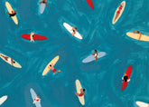 Surfers in the Blue Print