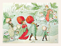 Elsa Beskow - The Strawberry Family Print