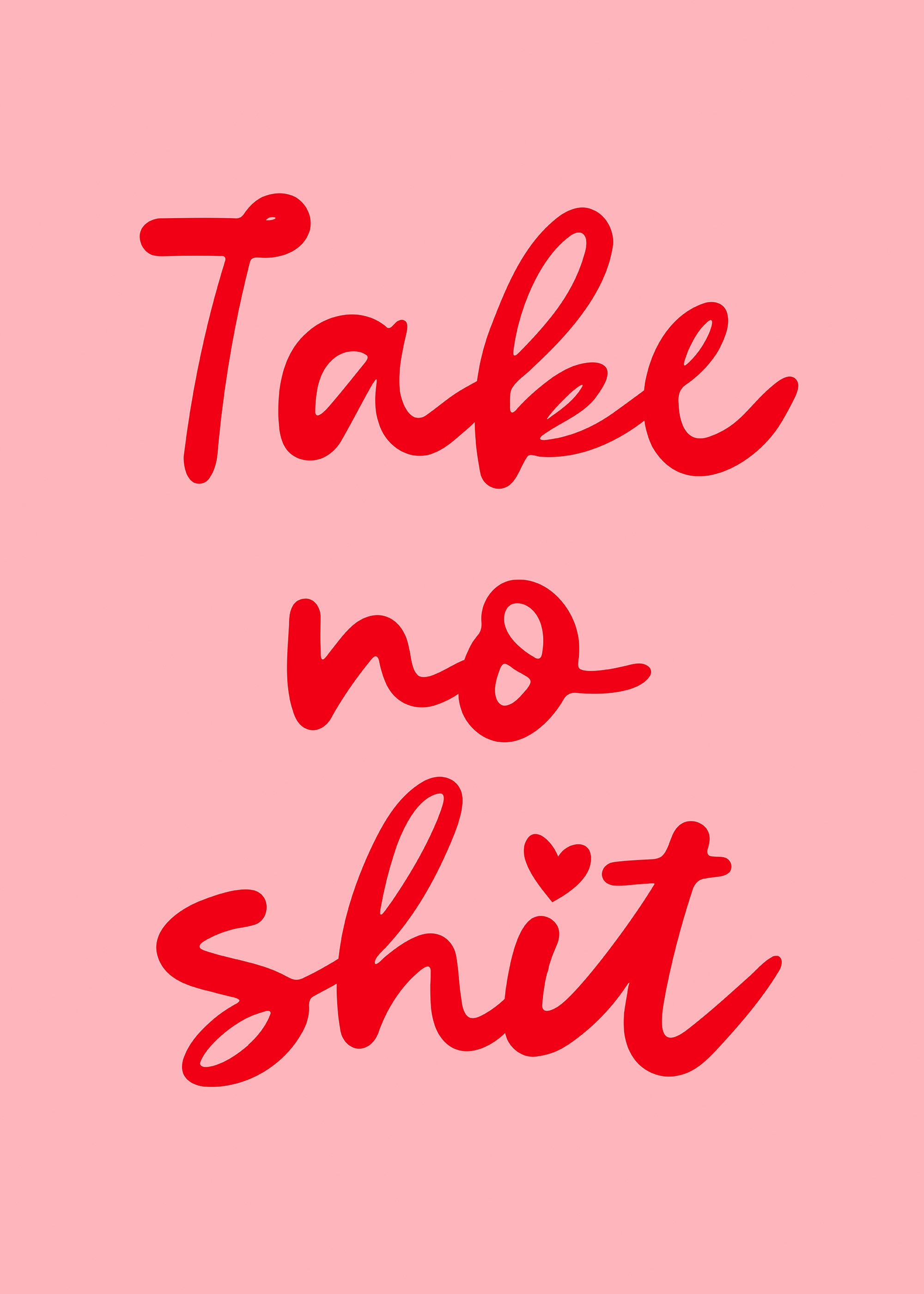 Take no Shit Print