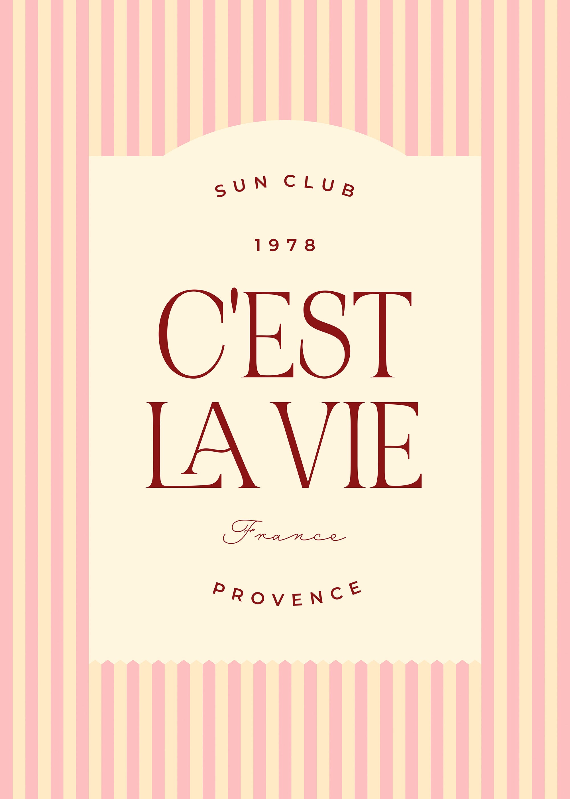 C'est La Vie Print