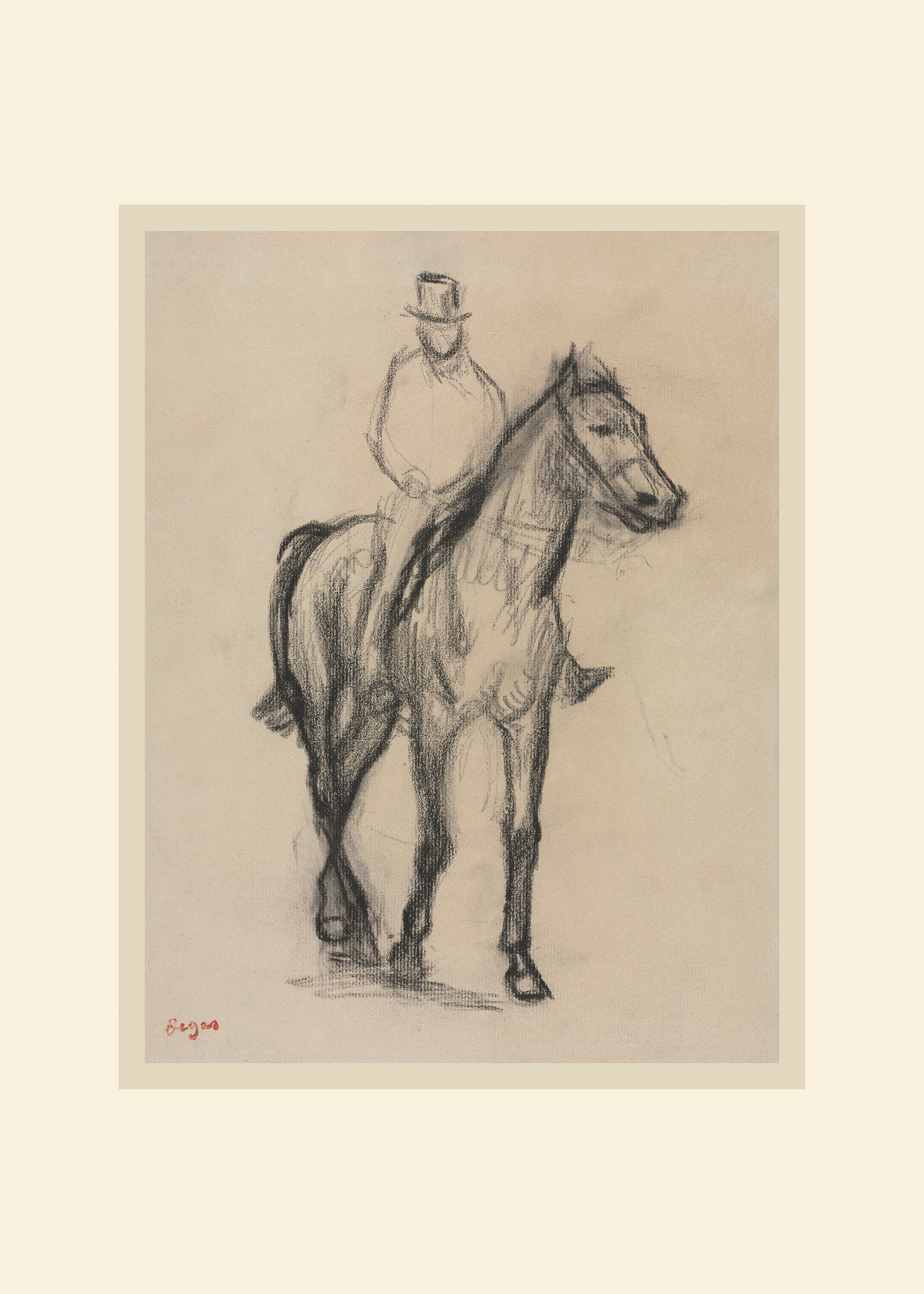 Edgar Degas - Horse and Rider Print
