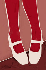 Kit Agar - Red Stockings Print