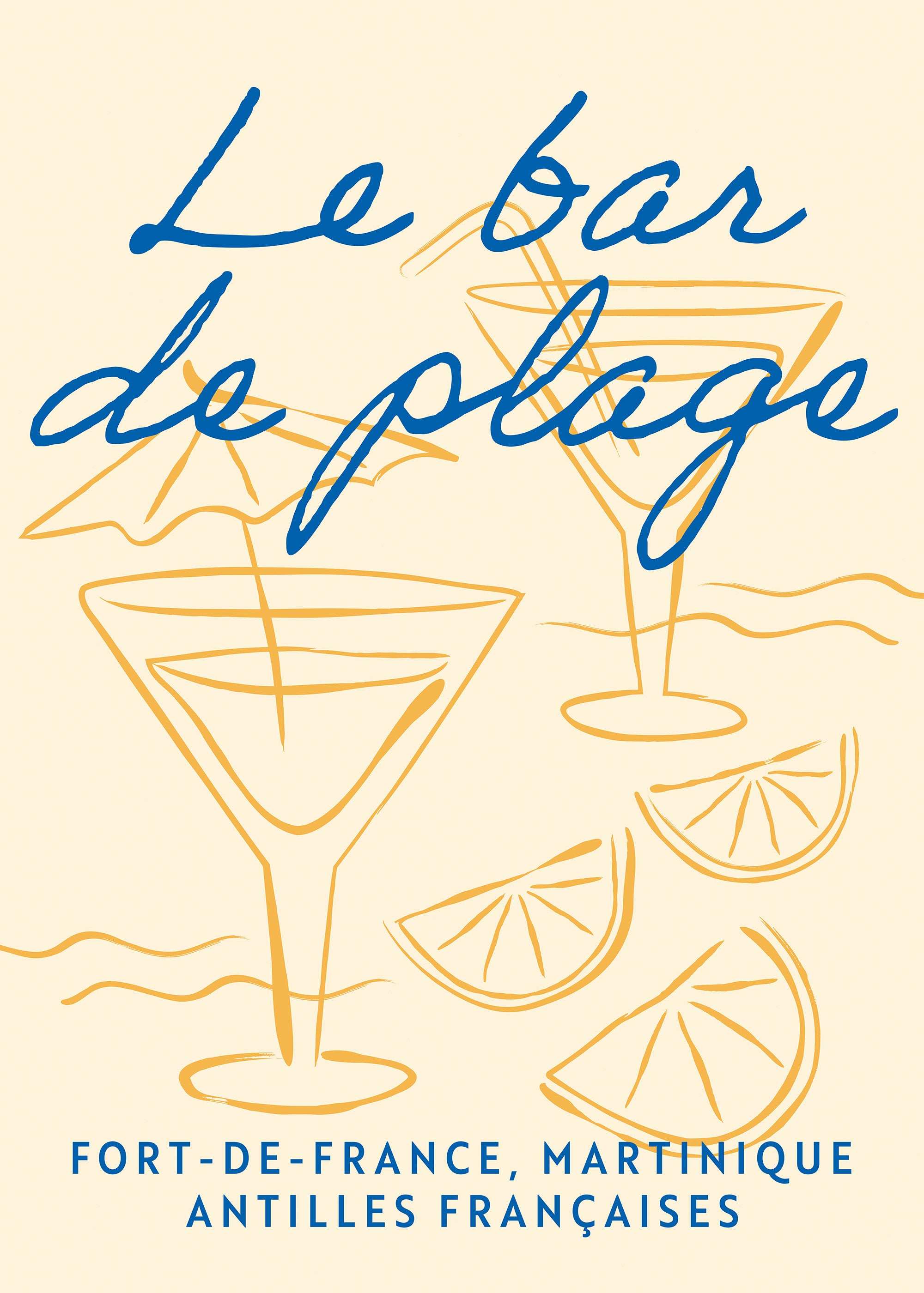 Le Bar de Plage Print