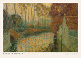 Henri Le Sidaner - Canal in Autumn Print